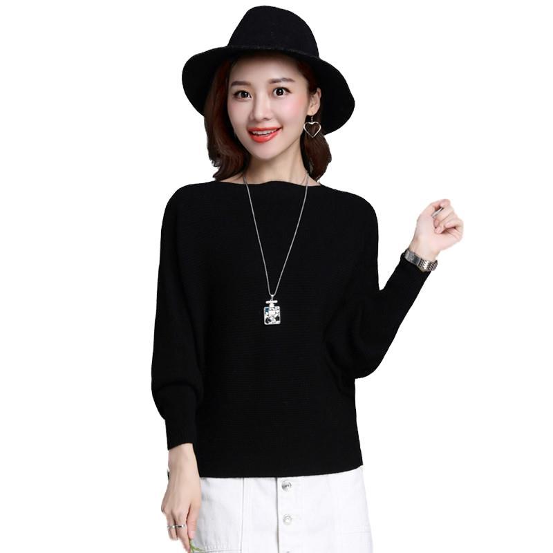 Solid Color Pullover Short Long Sleeve Knit Base Shirt