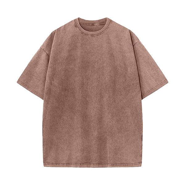 Heavyweight Vintage Washed Cotton T-Shirt - Durable 220g Cotton
