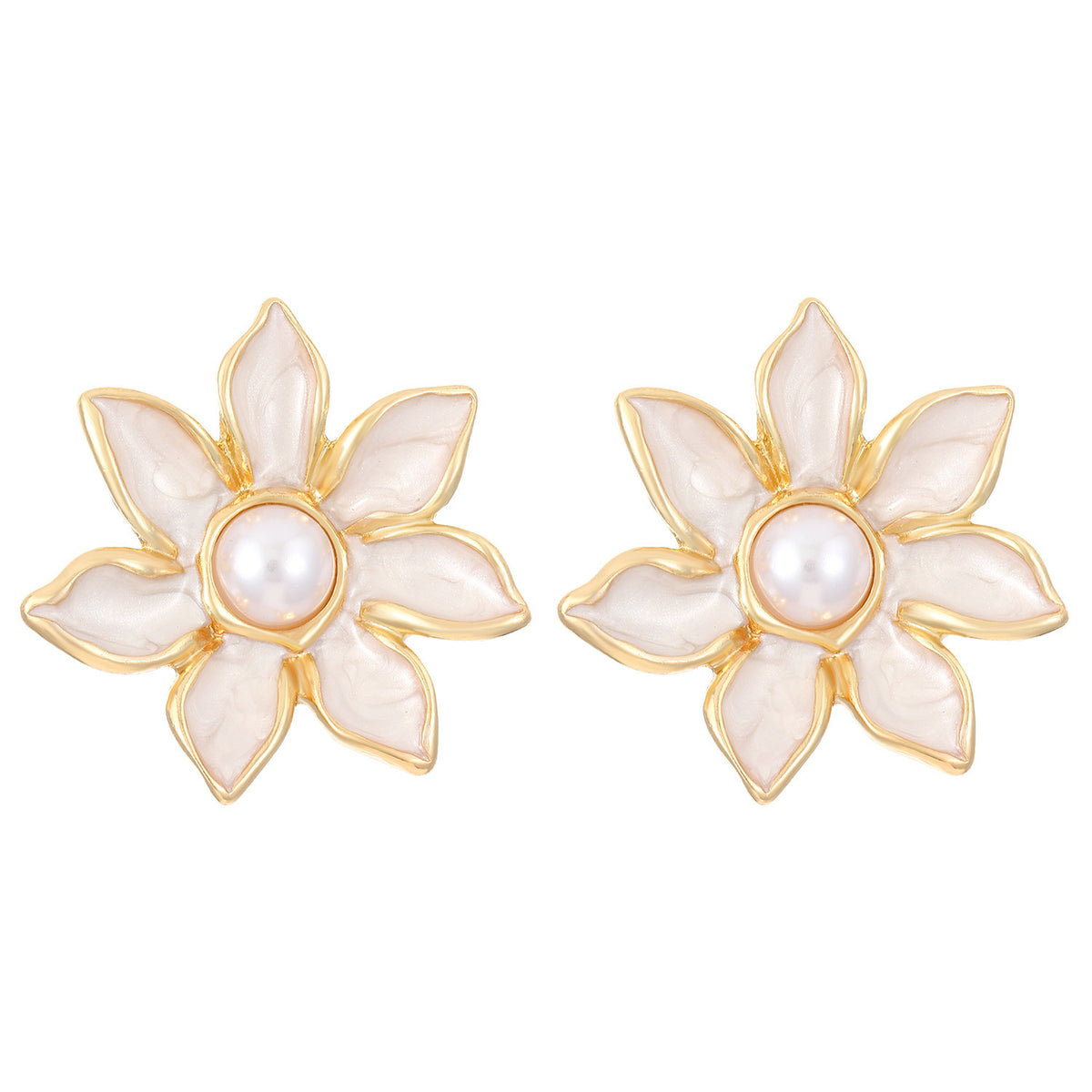 Fashion Floral Frosted Earrings for Women
