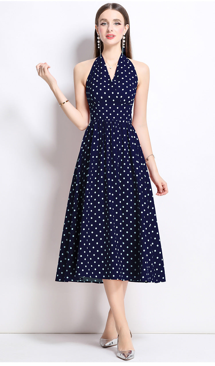 French Retro Sleeveless Dress
