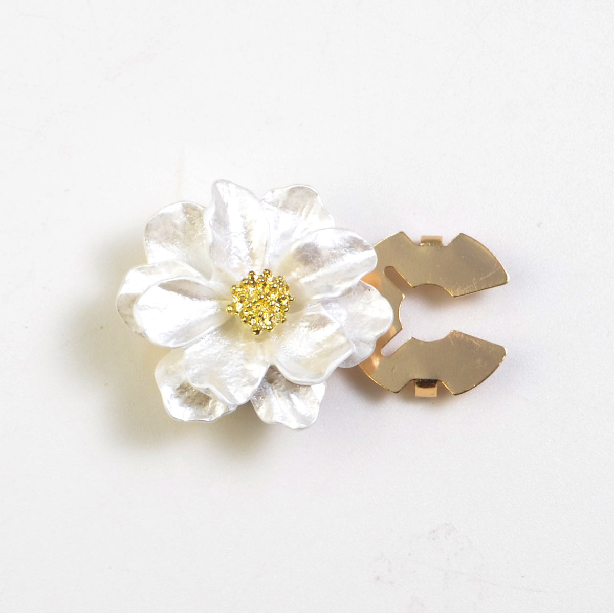 Pearlescent Floral Button Cover