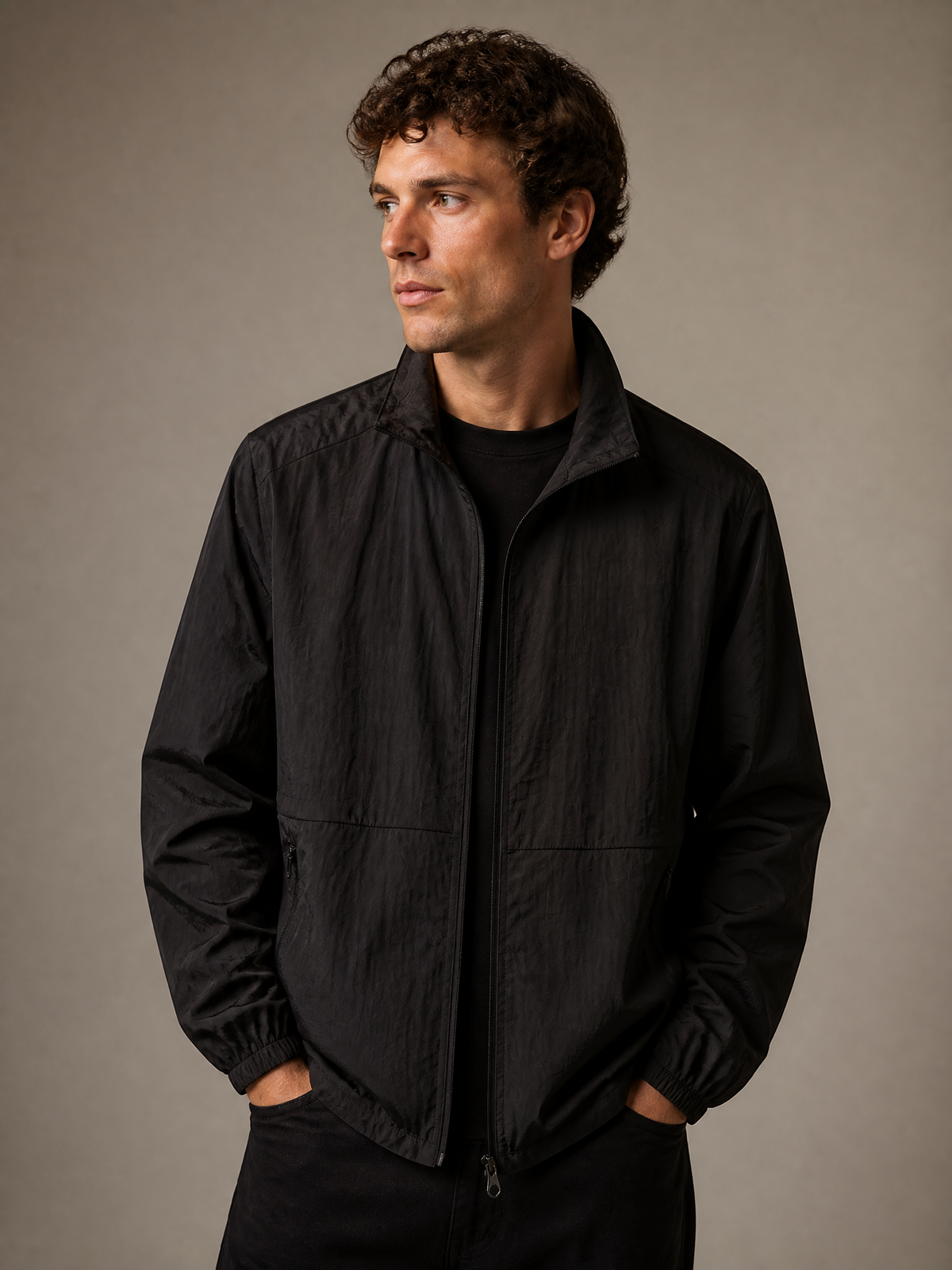 Technical Nylon Windbreaker Jacket | Lightweight Outdoor Performance