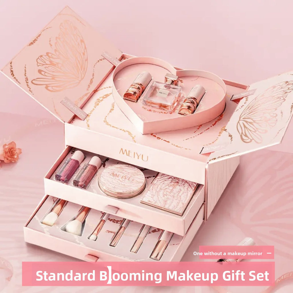 BlushAura Satin Makeup Gift Box