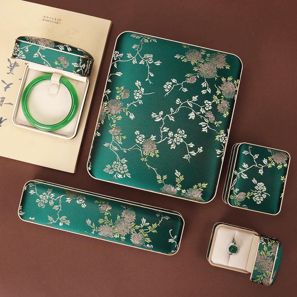 Chinese Style Silk Jewelry Gift Box