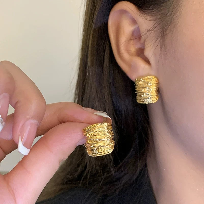 Linea Geometric Metal Earrings