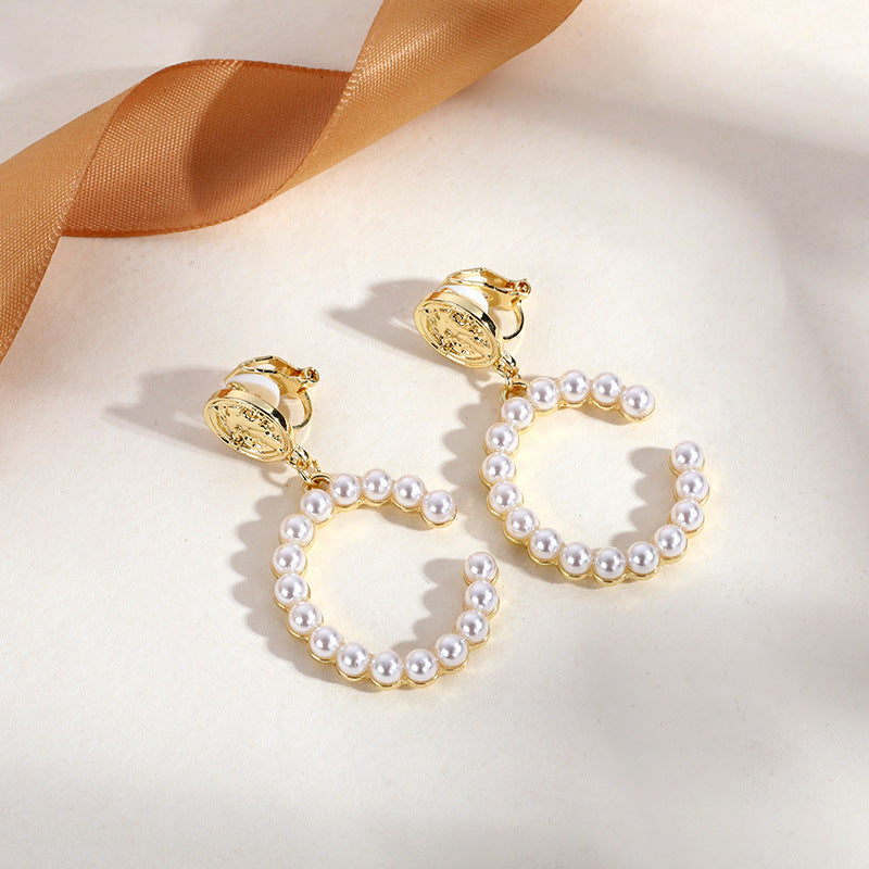 Lustrelace Pearl Ear Clips