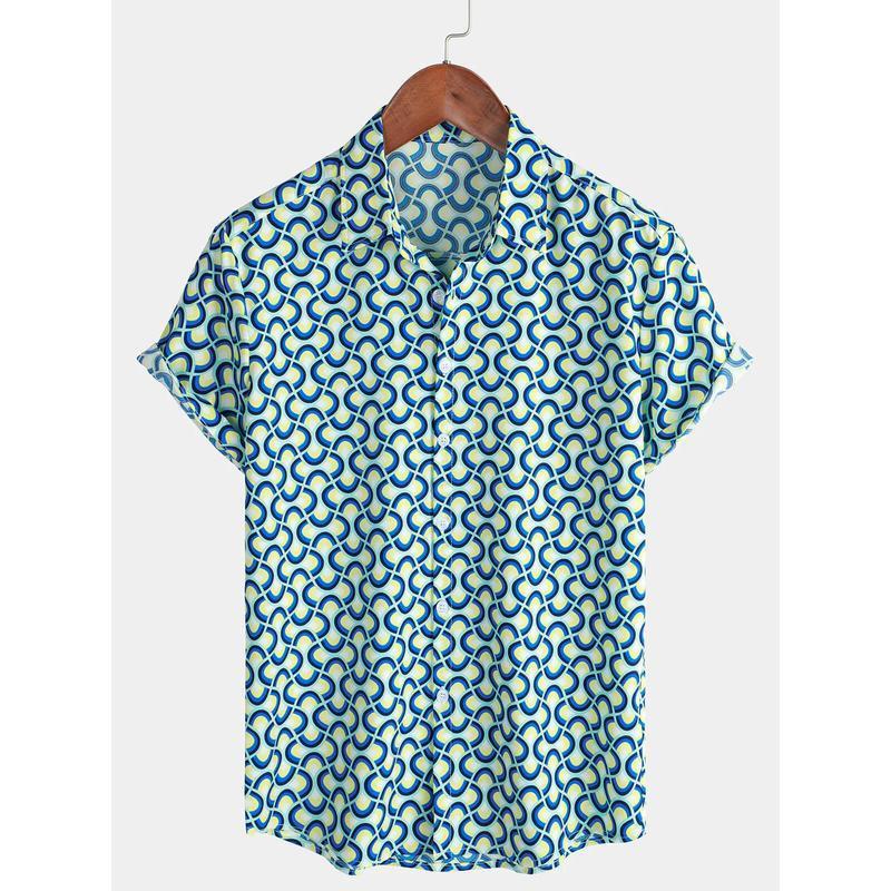 Men's Floral Tshirt - Breathable Quick-Dry Polyester