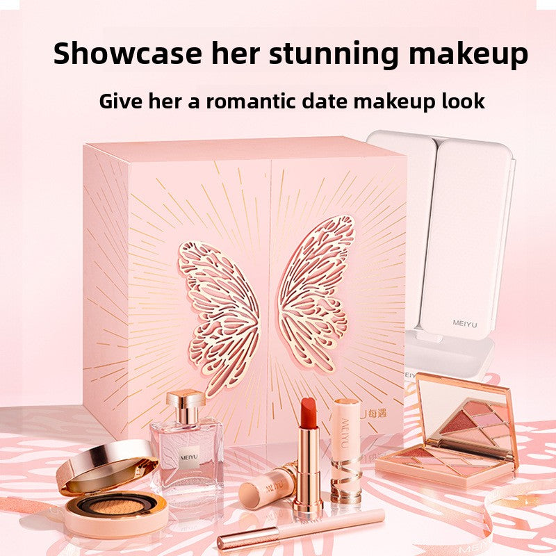 BlushAura Satin Makeup Gift Box