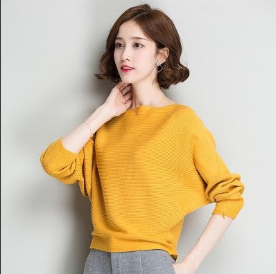 Solid Color Pullover Short Long Sleeve Knit Base Shirt
