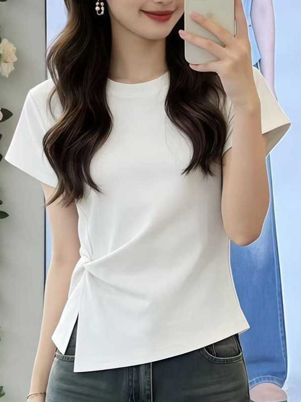Irregular short sleeves