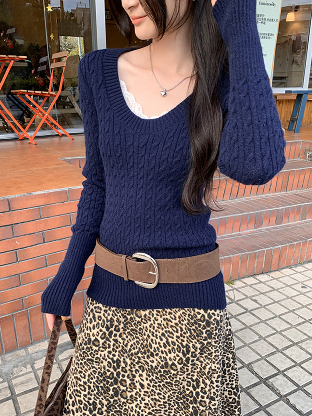 Vintage Cable-Knit Sweater