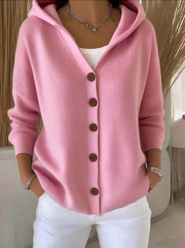 3D Printed Women's Fashion Hooded Thick-Knit Sweatshirt
