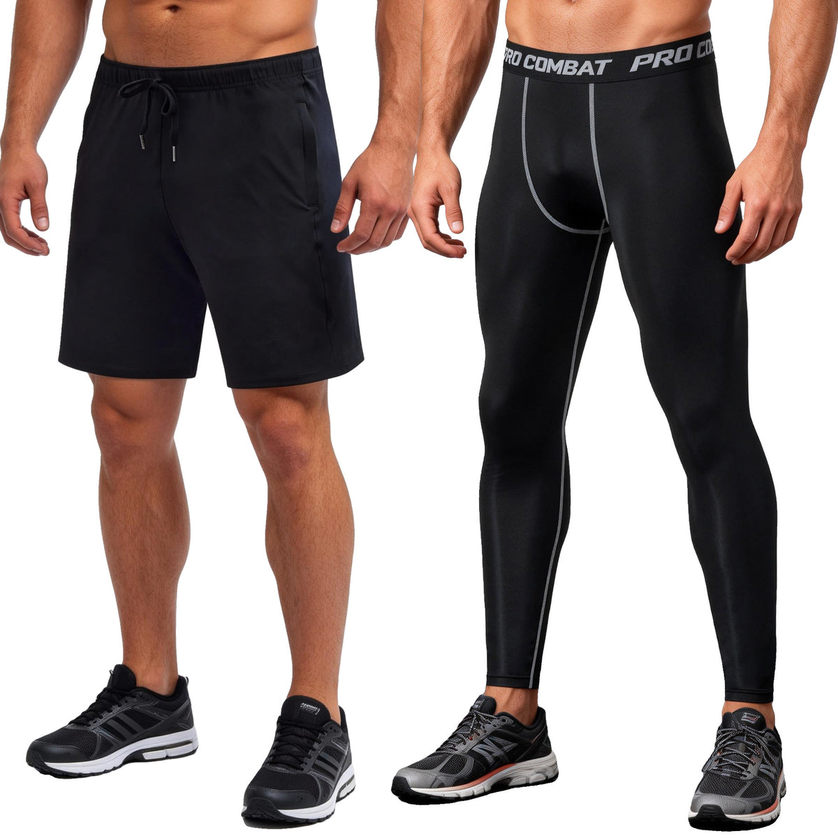 Mens Quick-Dry Elastic Training Shorts - Lightweight & Breathable