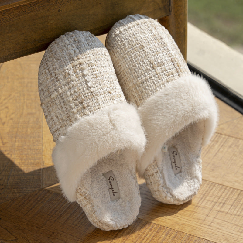 Plush Home Slippers for Women