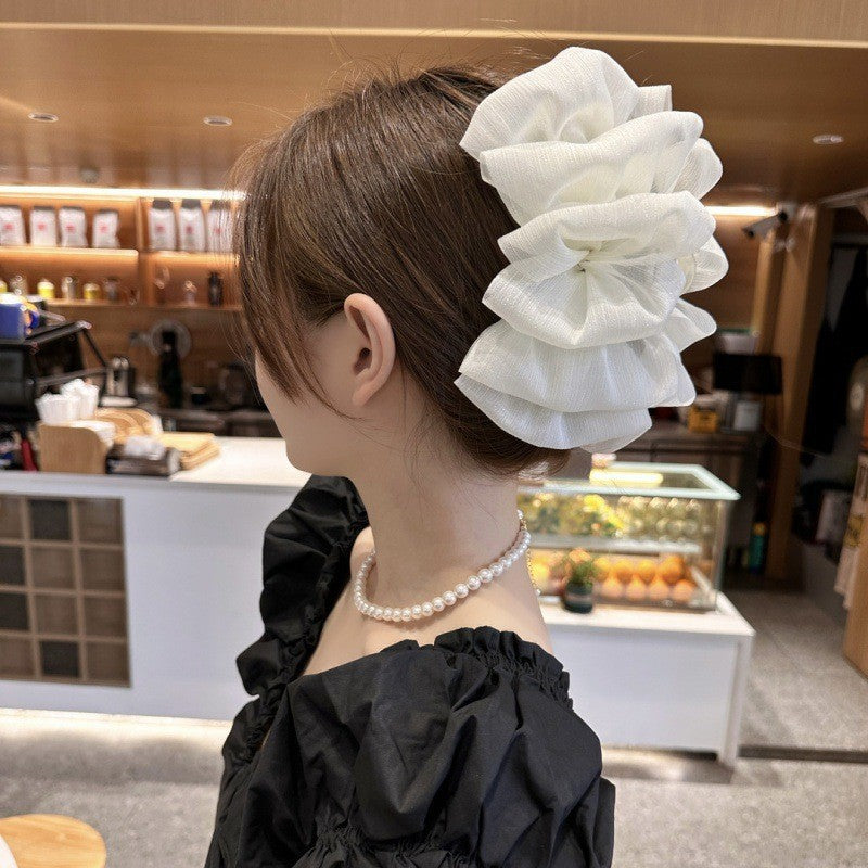 Elegant Bow Crystal Hair Claw Clip