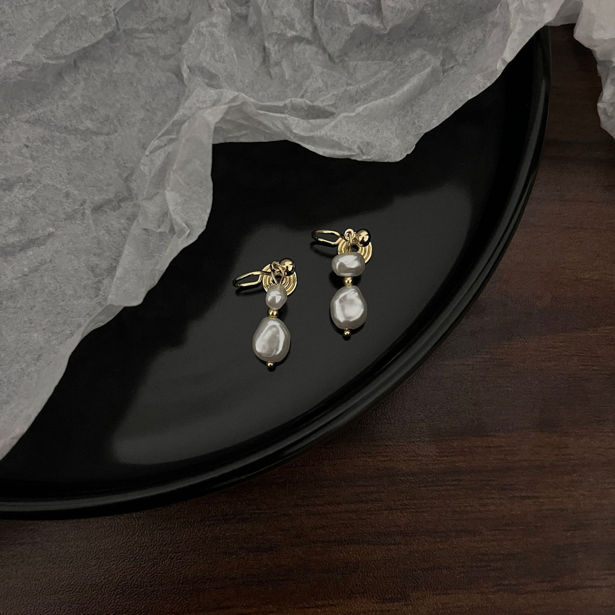 Aurielle Clip-On Pearl Earrings