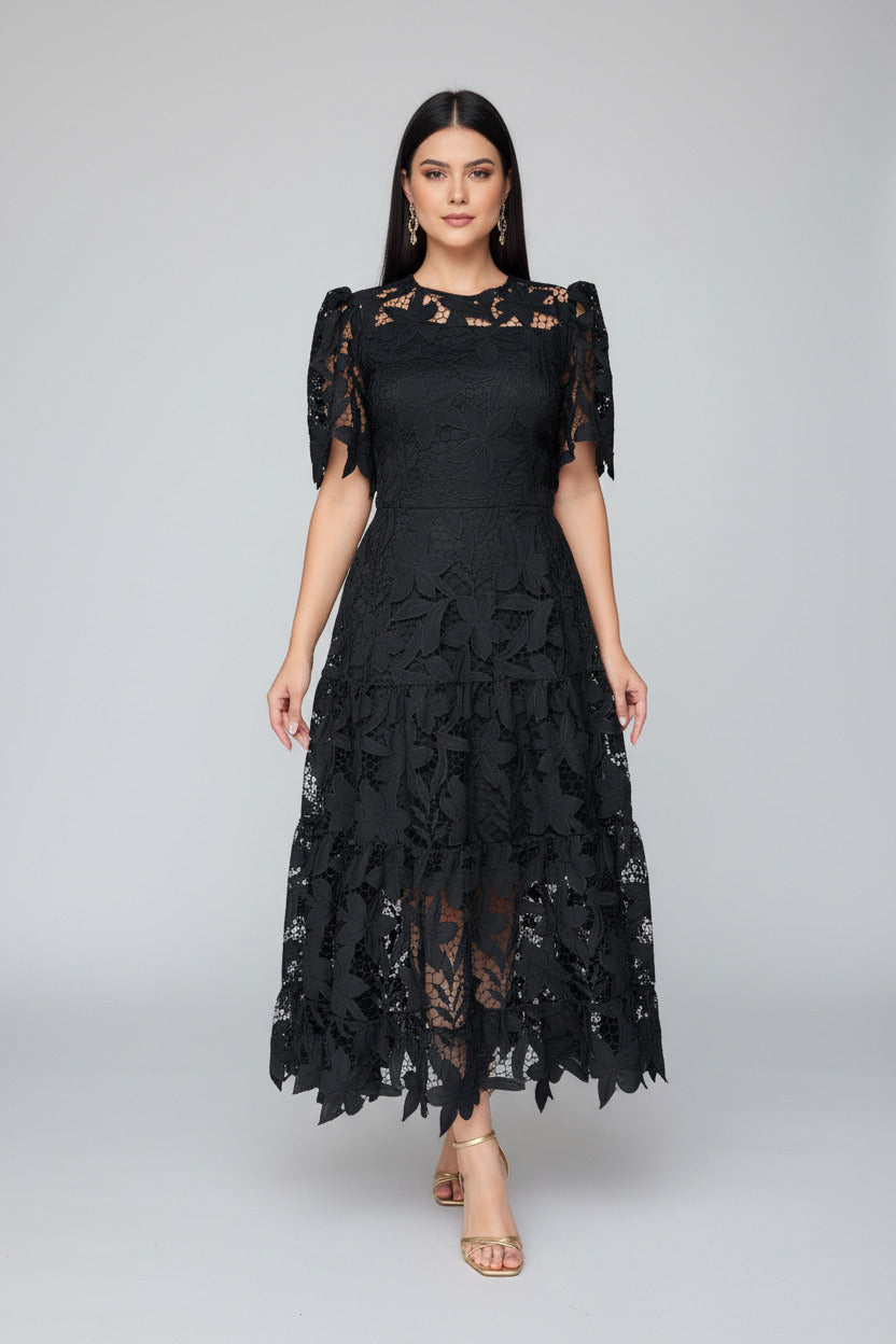 Serena Lace A-Line Dress