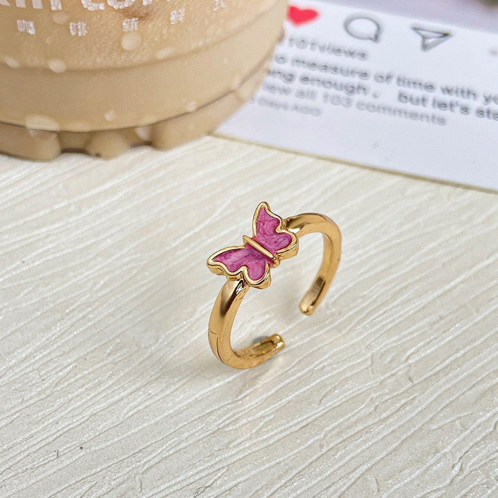 Snake-shaped zircon ring trendy geometric design