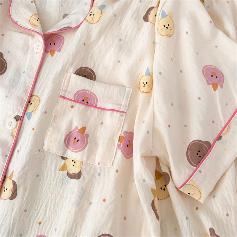 Women Cartoon Pajama Set