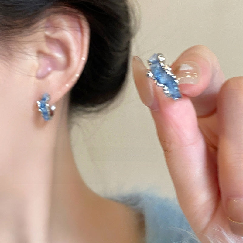 Lustre Bloom Silver Pearl Earrings
