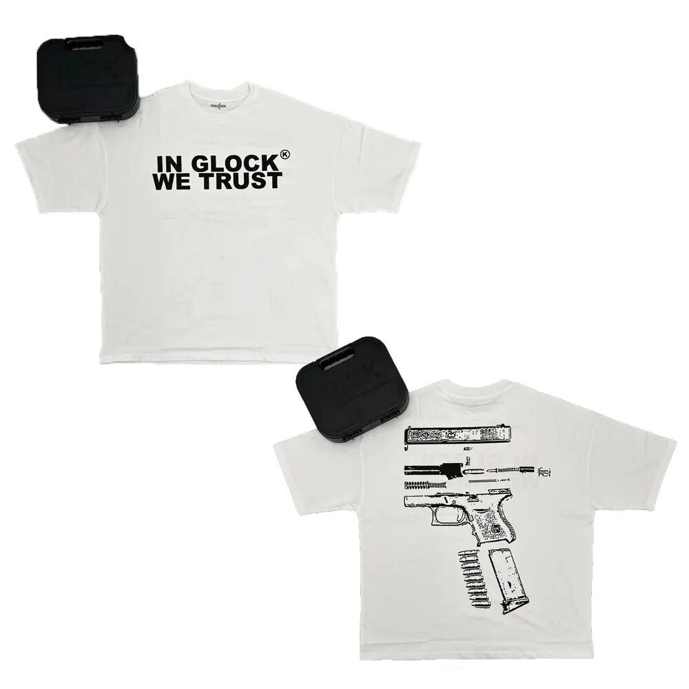 Men's Oversized Cotton T-Shirt with Bold Y2K Graphic Prints