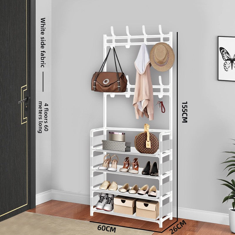 Simple floor-standing multi-functional clothes hanger