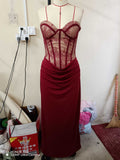 Lumière Lace Slim Evening Gown