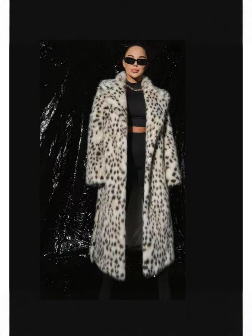 Women's Plus Size Fur Coat