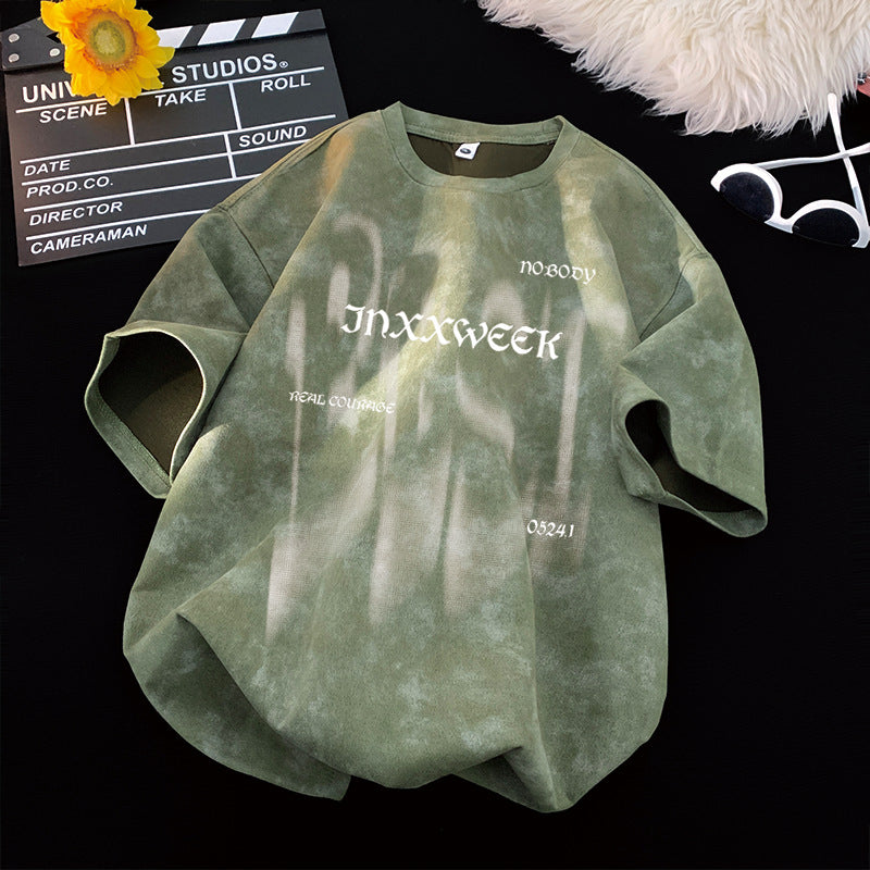 Mens Tie-Dye T-Shirt with Vintage Style and Sorona Fabric