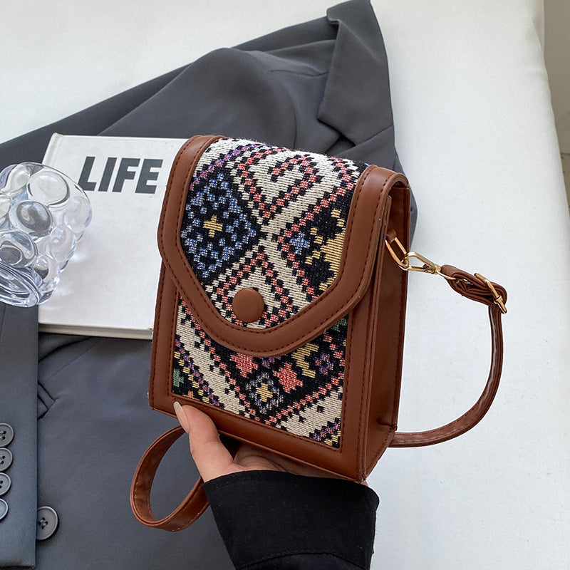 Ethnic Style Crossbody Phone Bag