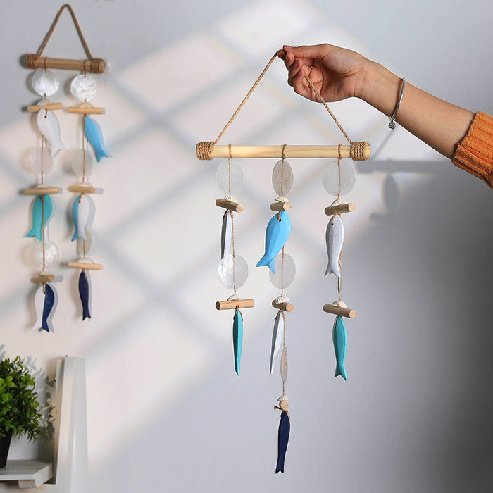 Nordic Driftwood Wind Chime Wall Hanging