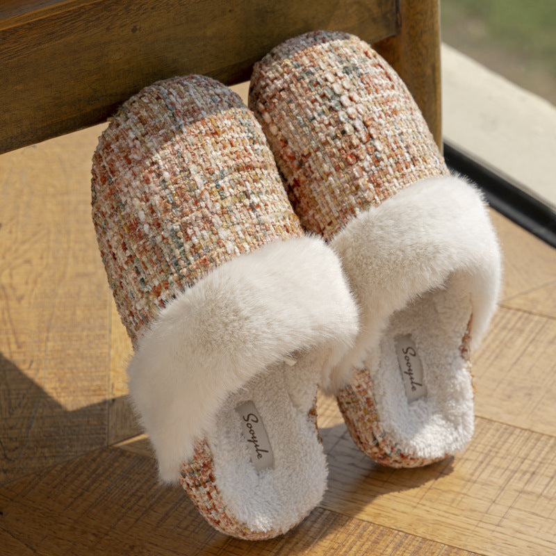 Plush Home Slippers for Women