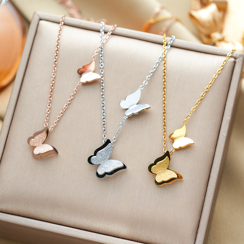 All-titanium steel necklace