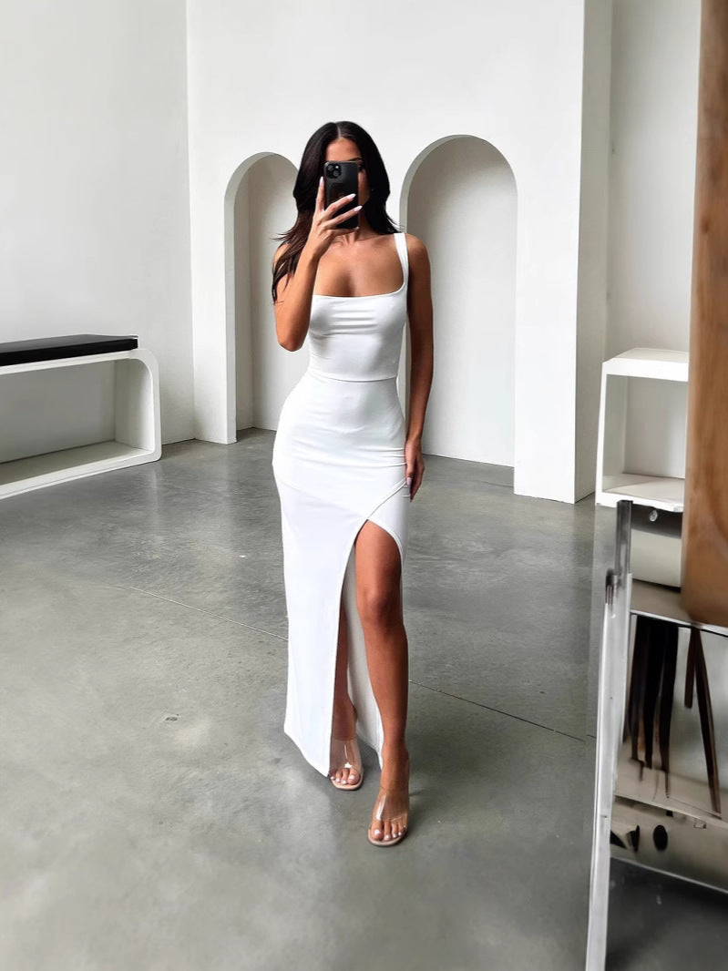 Vena Silhouette Suspender Dress
