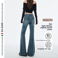 Vintage High Waisted Flared Denim Jeans for Women