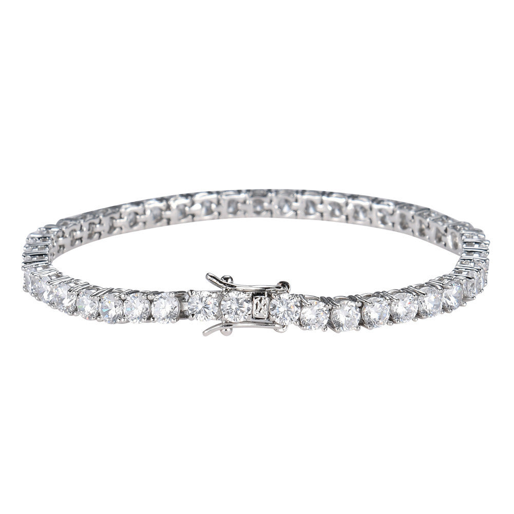 Copper Micro Inlaid Zircon Tennis Bracelet