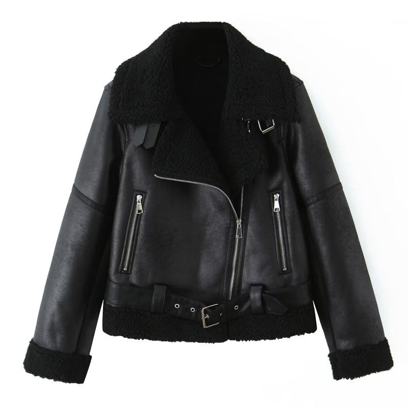Womens Faux Leather Jacket