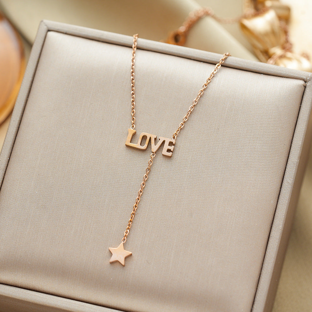 All-titanium steel necklace