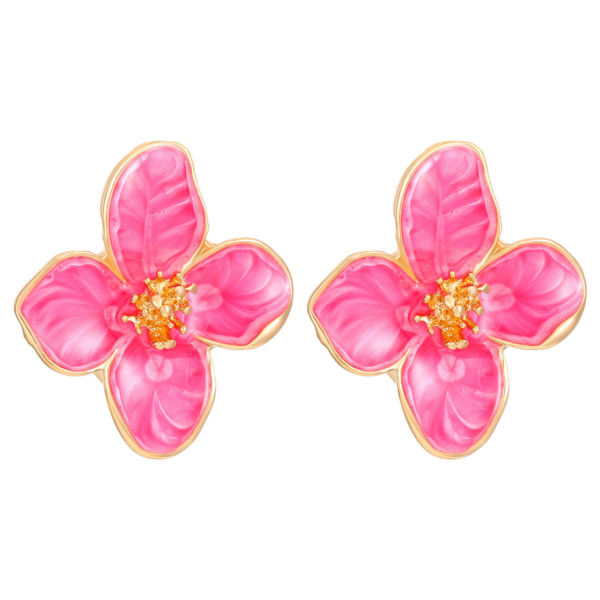 Fashion Floral Frosted Earrings for Women