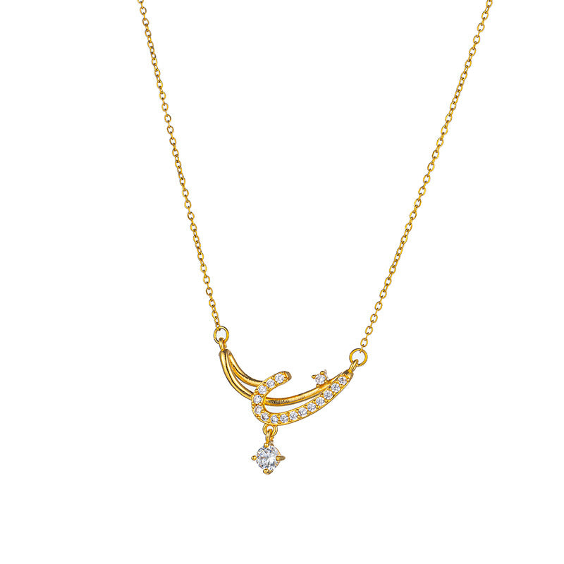 Butterfly Pendant Titanium Steel Necklace