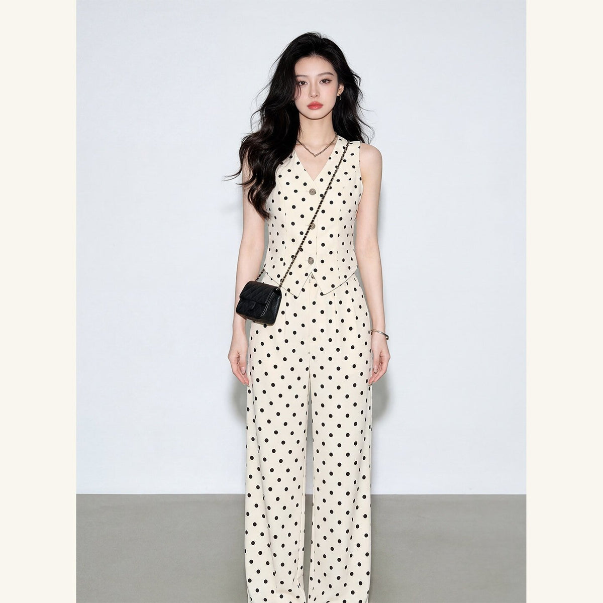 Polka dot vest and pants