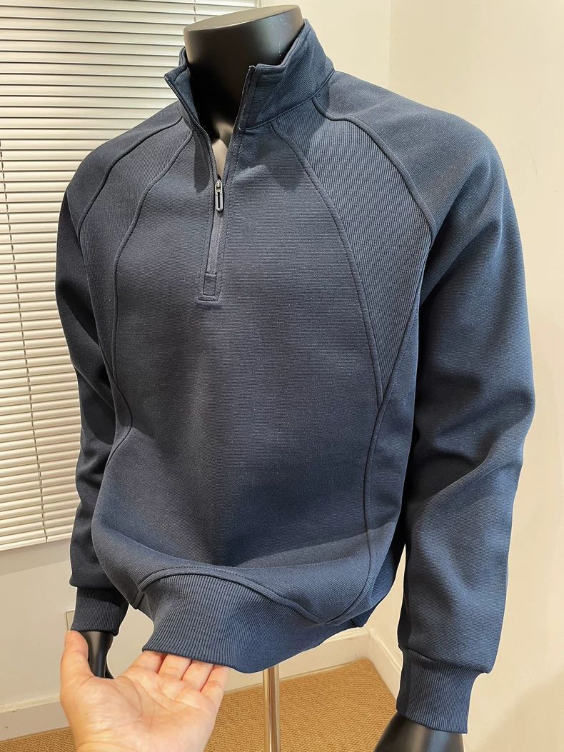 Mens Half Zip Pullover Sweatshirt