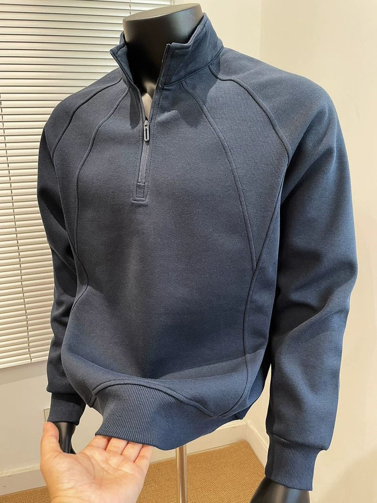 Mens Half Zip Pullover Sweatshirt