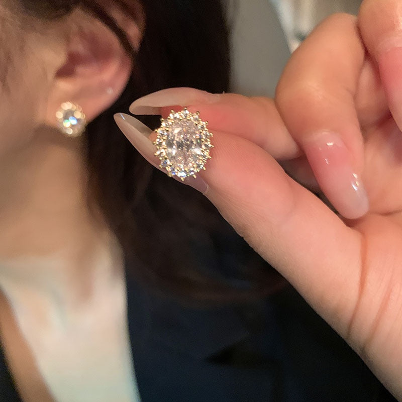 Pearl Geometric Earrings