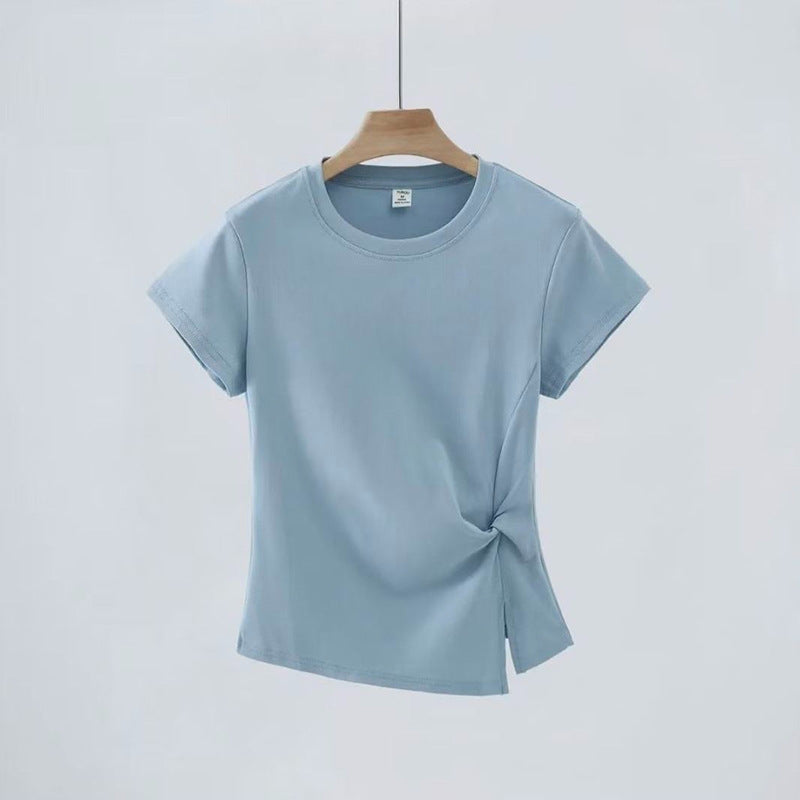 Irregular short sleeves
