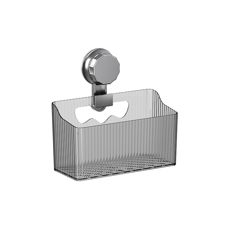 Suction cup wall-mounted storage rack