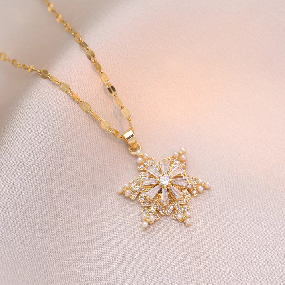 Fashionable retro-style clavicle necklace