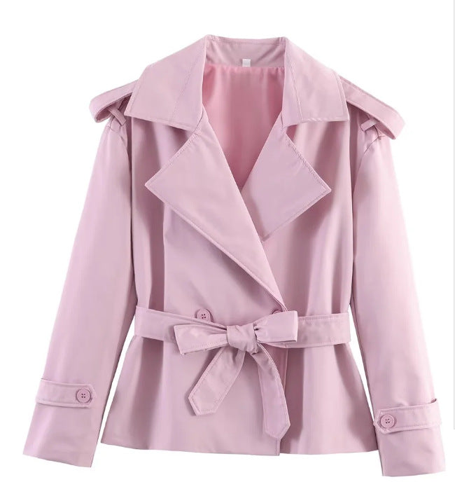 Womens Double Breasted Trench Coat