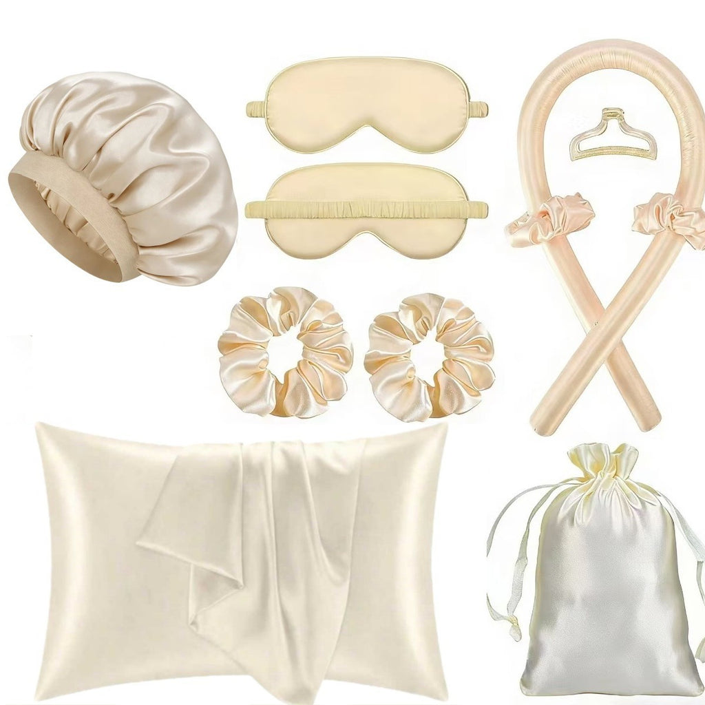 Heatless Hair Curling Set with Sleep Cap