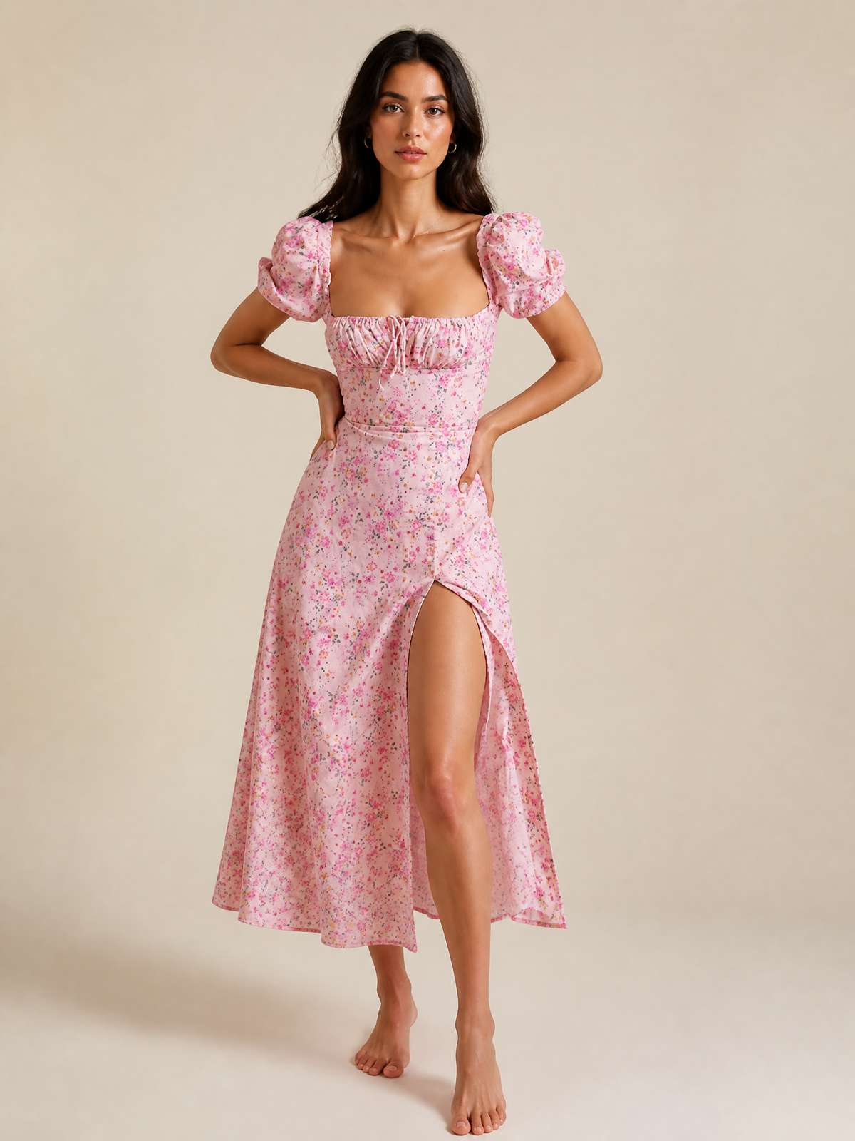 Solara Floral Midi Dress